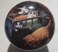 CERAMIC CABINET KNOB pulls CATS KITTEN barn #3