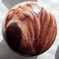 ceramic cabinet knob shar pei