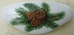 Ceramic Drawer Pull Pinecone